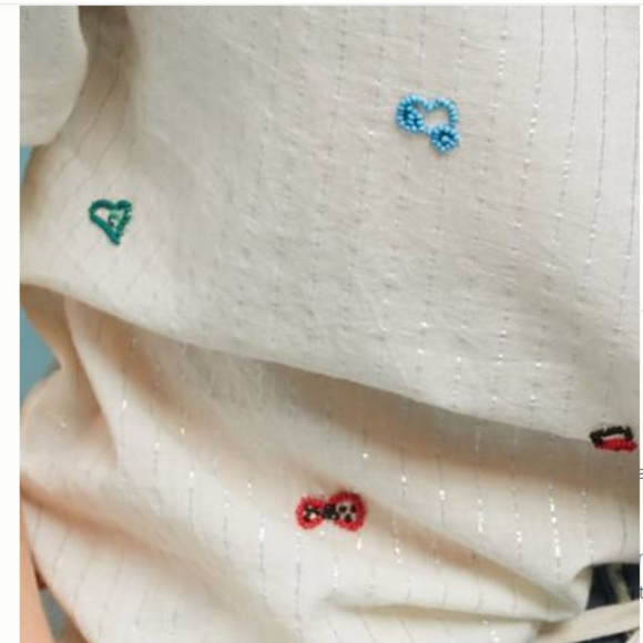 Anthropologie NORA EMBELLISHED BUTTONDOWN BLOUSE - Picture 4 of 4